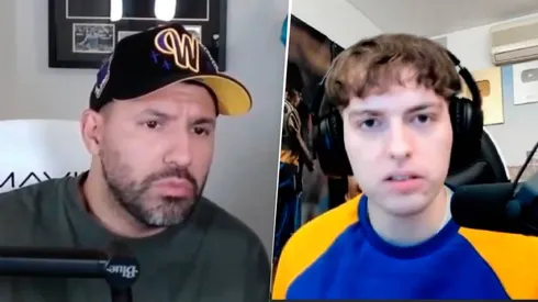 El Kun Agüero se fastidió con Davo.