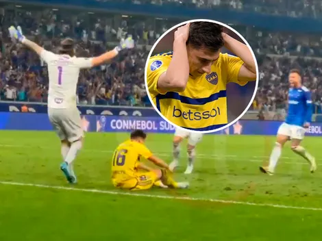 El jugador que se burló de Merentiel apenas falló su penal en la serie ante Cruzeiro