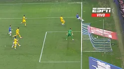 El córner que le cobraron a Cruzeiro.