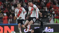 Franco Carboni en un amistoso ante Olimpia.