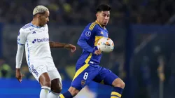 Pol Fernández, en el partido de ida entre Boca y Cruzeiro.