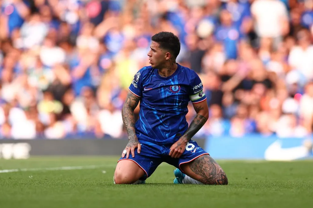 Enzo Fernández no tuvo el mejor partido ante Manchester City. IMAGO