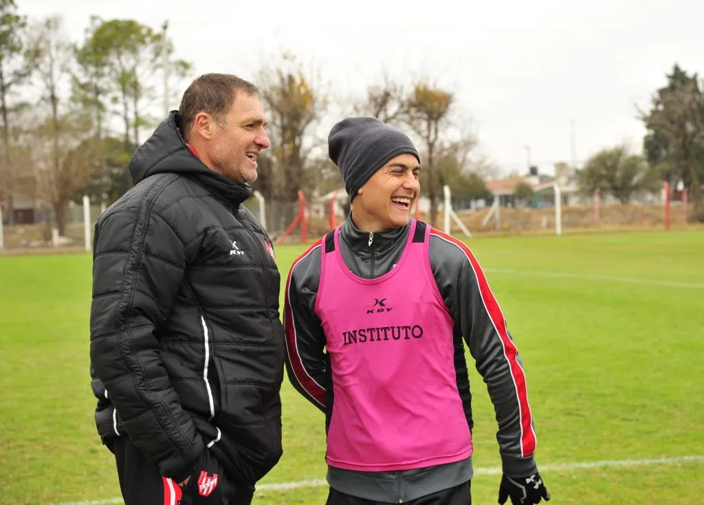 Darío Franco y Dybala estuvieron cerca de ascender con Intituto. Foto Instituto ACC