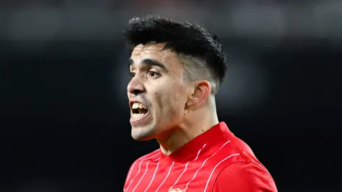 El Huevo Acuña, en un partido entre Valencia y Sevilla (Getty Images)