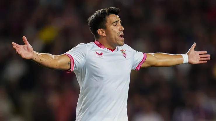 Marcos Acuña durante su paso por Sevilla.