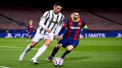 Lionel Messi y Cristiano Ronaldo, en un duelo por Champions League entre Juventus y Barcelona.