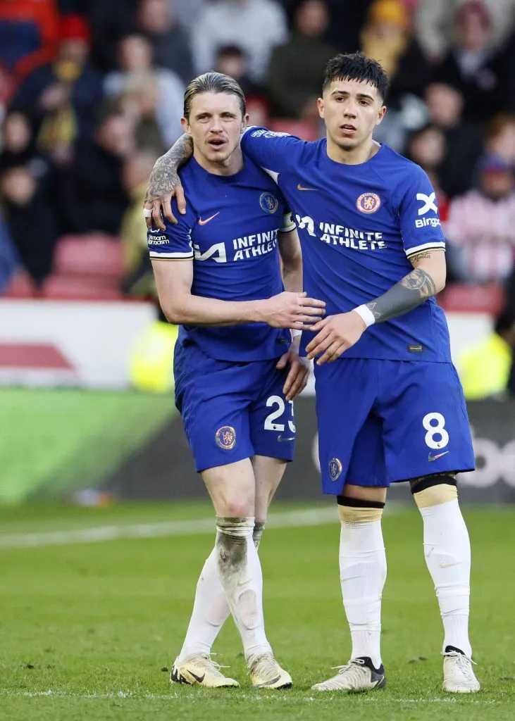 Maresca optó por Enzo Fernández y dejó ir a Gallagher. IMAGO