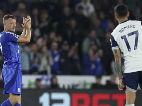 Jamie Vardy habló de su cruce con Cuti Romero y sus gestos en el empate entre Leicester y Tottenham
