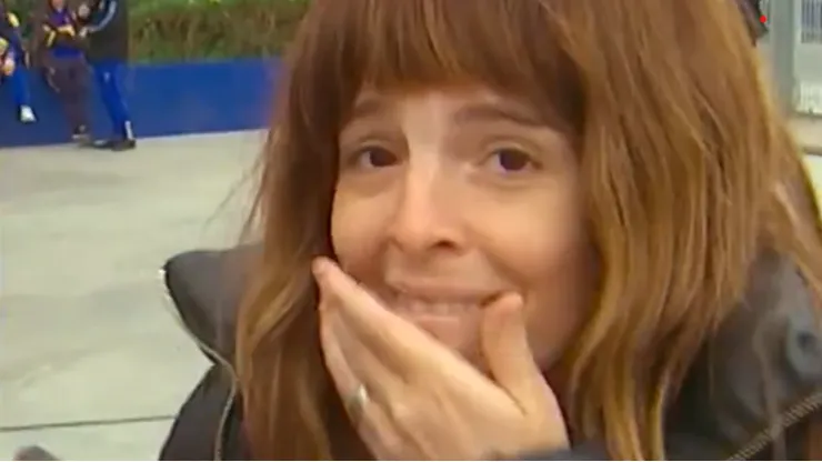 El rostro avergonzado de Dalma Maradona.