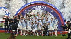 El plantel argentino campeón de la Copa América.