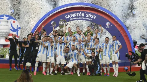El plantel argentino campeón de la Copa América.