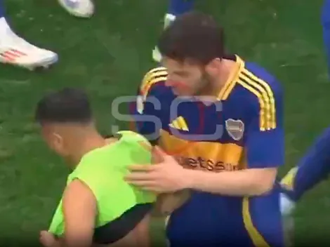 Barrios se llevó una camiseta de Boca tras el clásico y los hinchas estallaron en redes