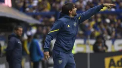 Diego Martínez durante el triunfo sobre San Lorenzo.