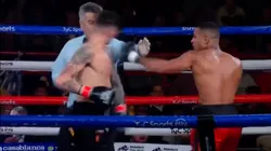 La izquierda cruzada de da Silva a Alanís tras el cierre del quinto round.