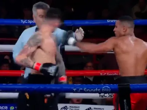 Escándalo y descalificación en una pelea de boxeo entre un argentino y un brasileño