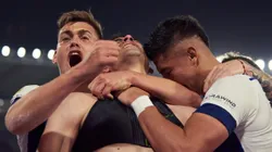 Rodríguez grita su gol agónico ante Independiente Rivadavia.