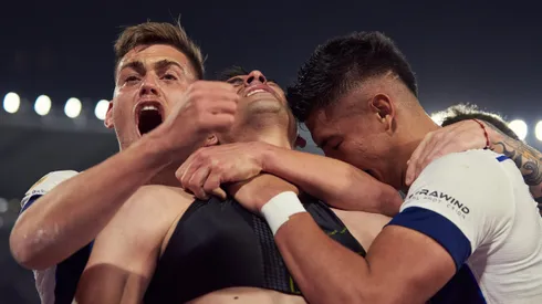 Rodríguez grita su gol agónico ante Independiente Rivadavia.