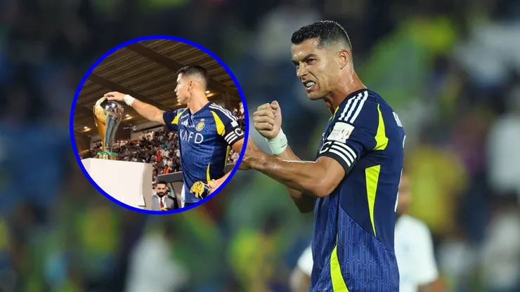 Cristiano Ronaldo tocó la Supercopa y la pasó mal.