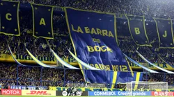La hinchada de Boca en el partido contra Cruzeiro.