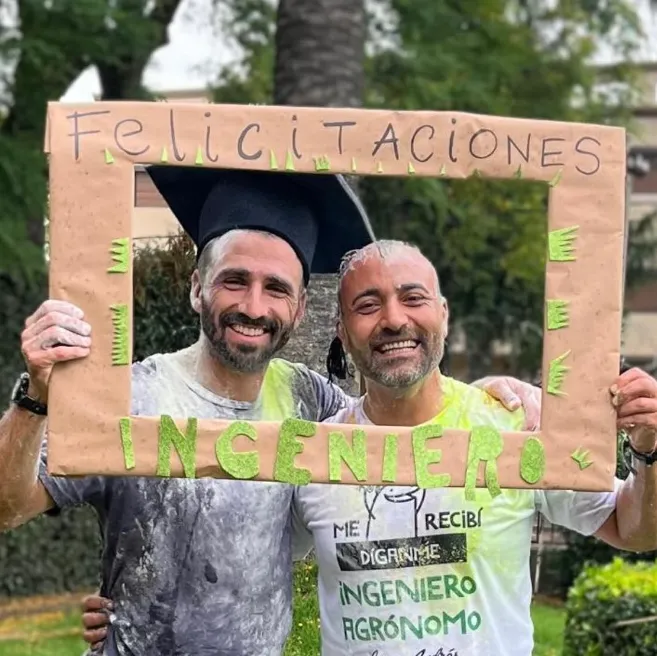 Albín se recibió de ingeniero agrónomo en diciembre de 2023. (Foto: @emilianoalbin24).