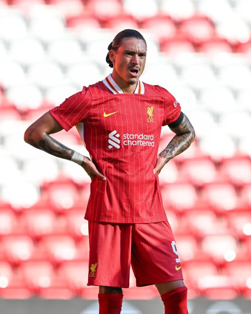 Darwin Núñez no es la primera opción para Slot. IMAGO