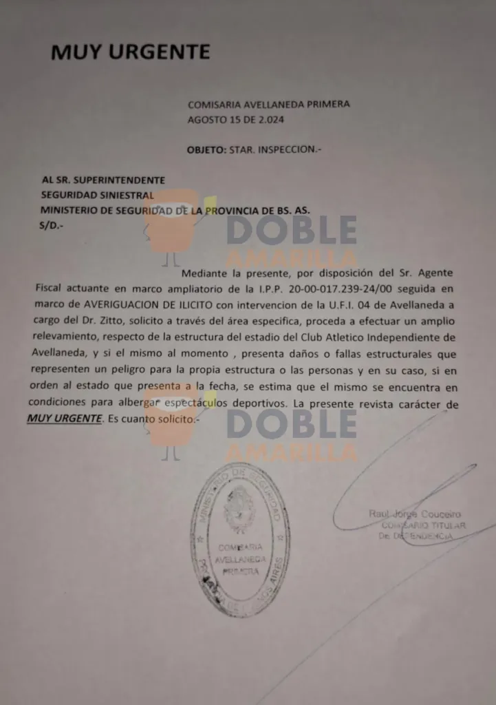 Foto: Doble Amarilla.