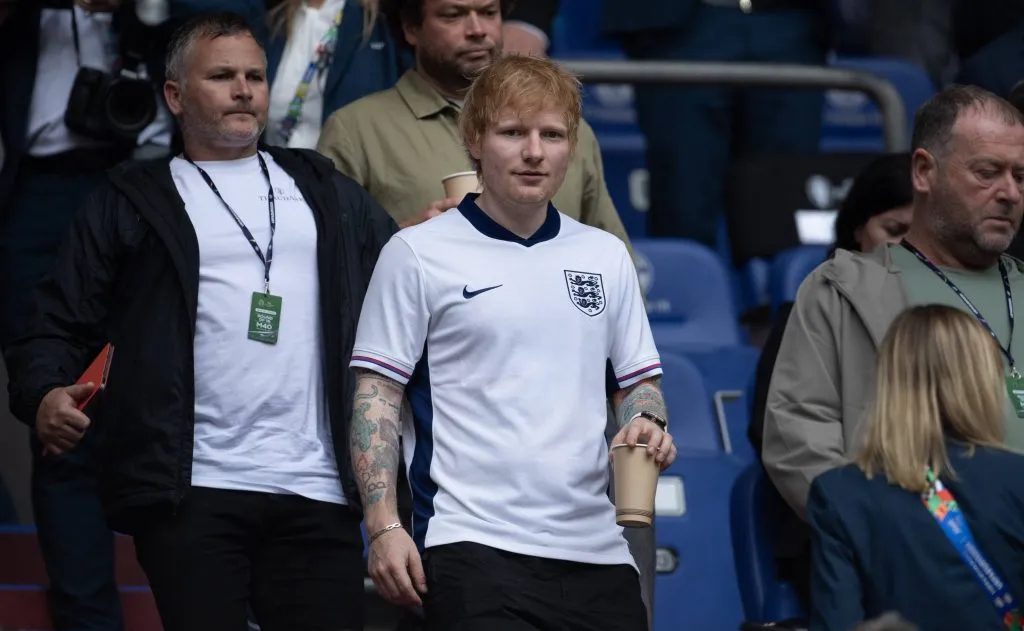 Ed Sheeran alentó a la selección inglesa en la Eurocopa. (Foto: IMAGO).