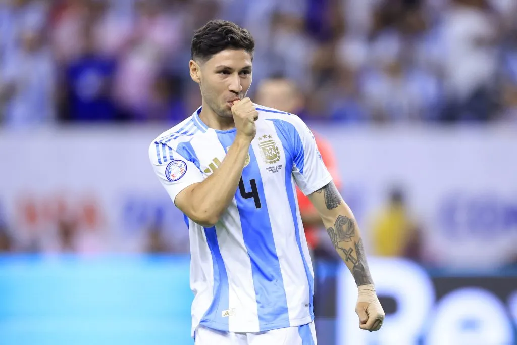 Gonzalo Montiel, cerca de volver a River (Buda Mendes/Getty Images).