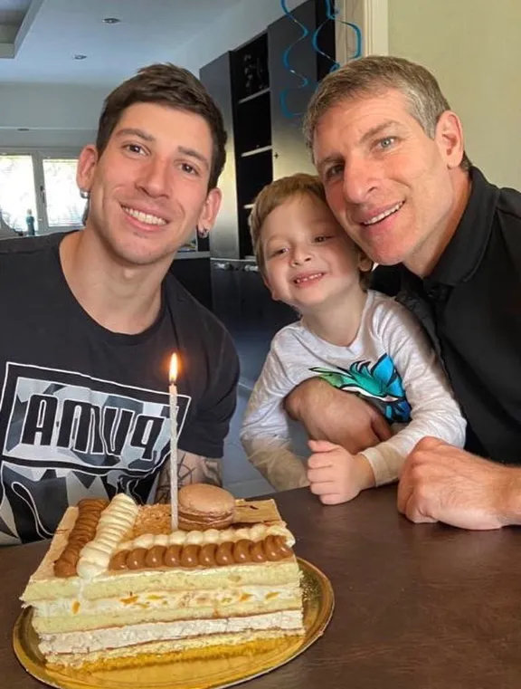 Ryduan, su hermano Gianluca y Martín. (Foto: Gentileza Ryduan Palermo).