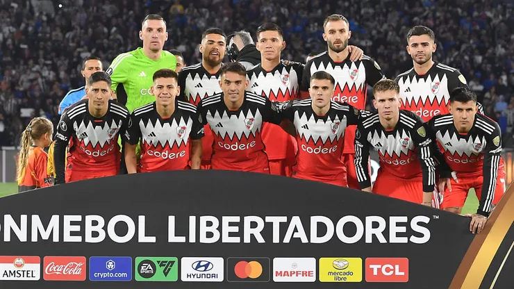 Los once titulares de River ante Talleres.