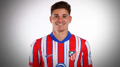 Julián Álvarez fue presentado en Atlético de Madrid.