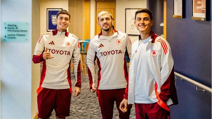 Soulé, Paredes y Dybala comparten plantel en Roma.