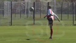 Así la bajó Bastian Demichelis.