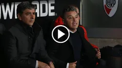 Marcelo Gallardo volvió al banco de River.