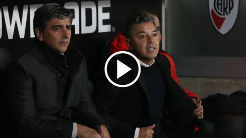 Marcelo Gallardo volvió al banco de River.