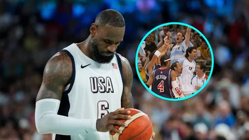 LeBron James no supera la medalla de bronce en Atenas 2004.