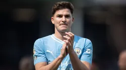 Así reaccionó Julián Álvarez a la victoria de Manchester City ante Manchester United
