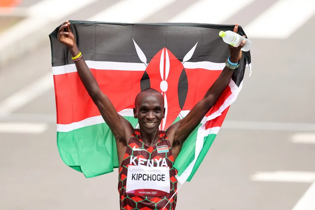Eliud Kipchoge es dos veces campeón olímpico de maratón. Getty