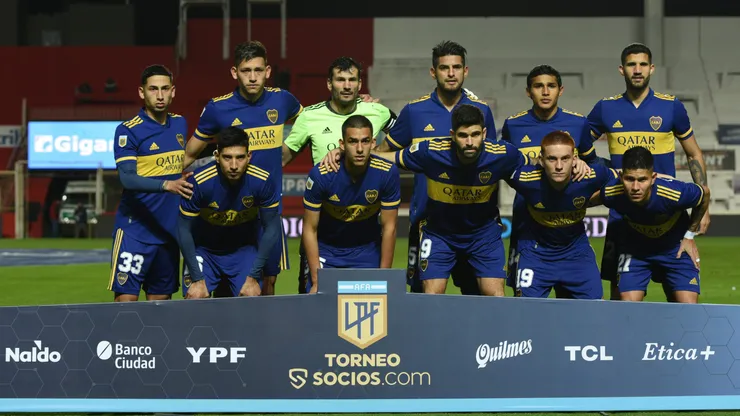 El equipo de Boca que enfrentó a Unión en 2021.