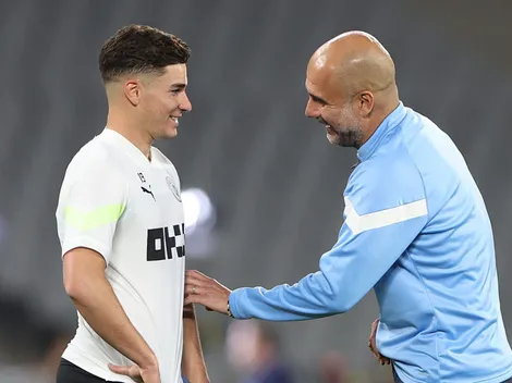 Guardiola apuntó contra Julián Álvarez por su salida del City