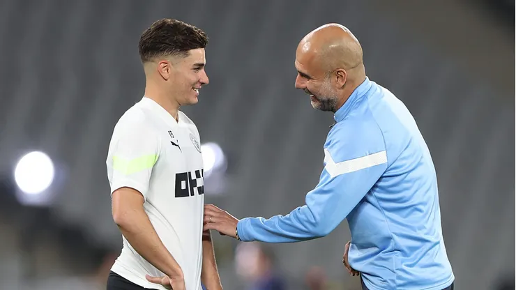 Guardiola apuntó contra Julián Álvarez por su salida del City