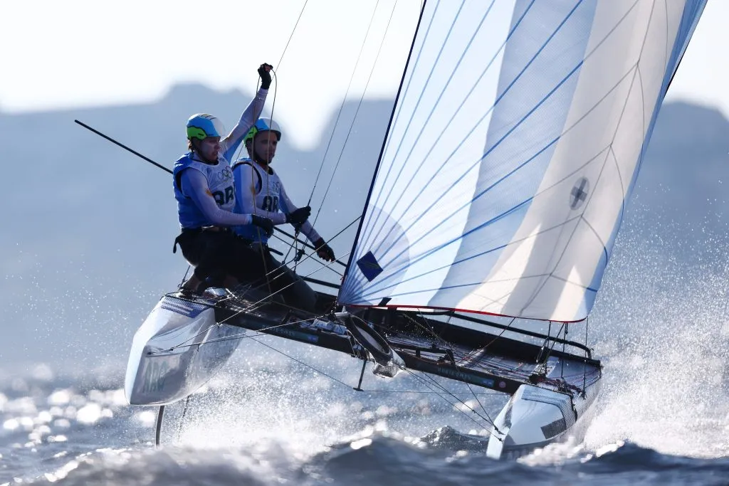 Majdalani y Bosco, medalla de plata en París 2024. (Foto: Getty).