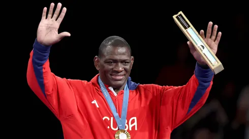 Mijaín López con la medalla de oro.