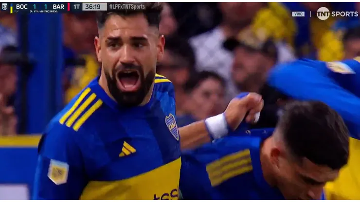 El festejo de Milton Giménez.