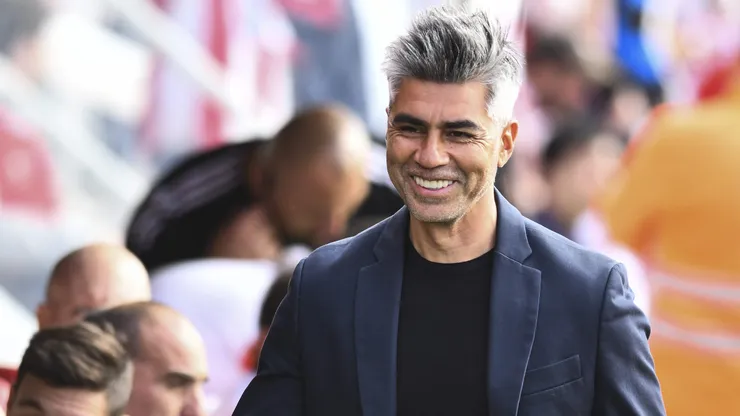 Marcelo Escudero, el entrenador interino de River.