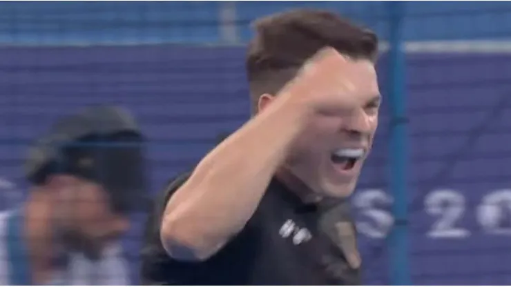 Peillat gritó su gol contra Argentina.