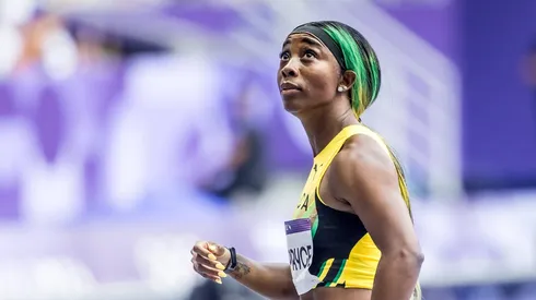 Shelly-Ann Fraser-Pryce, en una de las pruebas clasificatorias en París 2024.