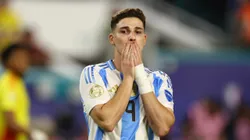 El gesto de lamento de Julián Álvarez.