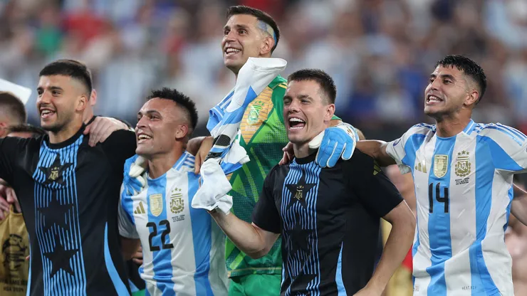 La Selección Argentina celebra la Copa América 2024.
