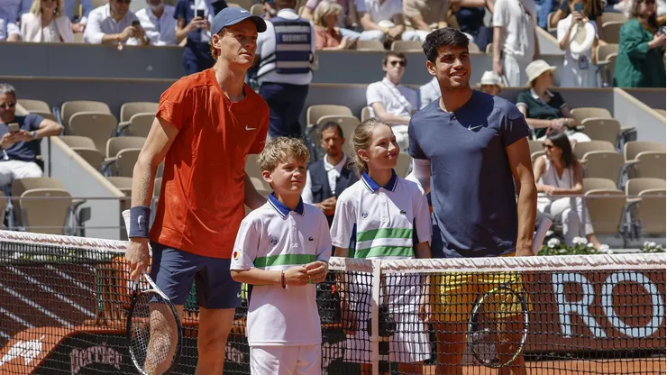 Sinner y Alcaraz en la semifinal del último Roland Garros que quedó en manos del español